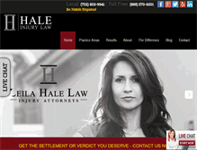 Tablet Screenshot of haleinjurylaw.com